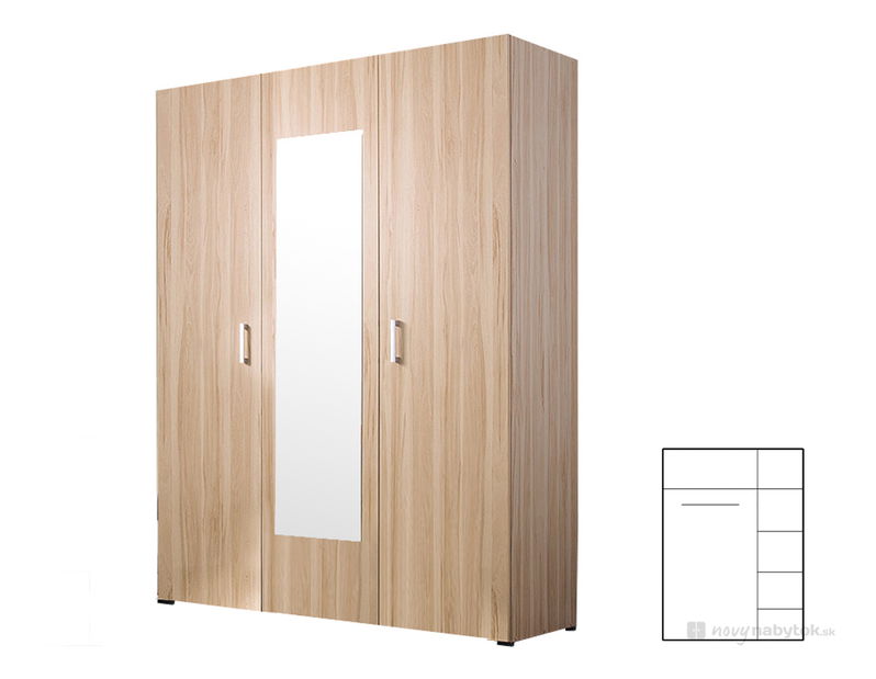 Šatní skříň BRW Libera SZF3D
