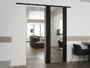 Posuvné dveře Kowesa 70 II (černá) (se zrcadlem)