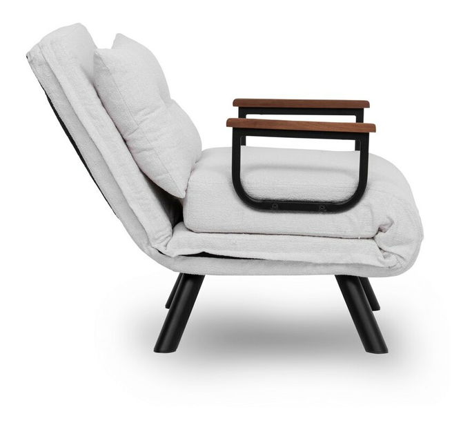 Rozkládací křeslo Sandy (krémová)