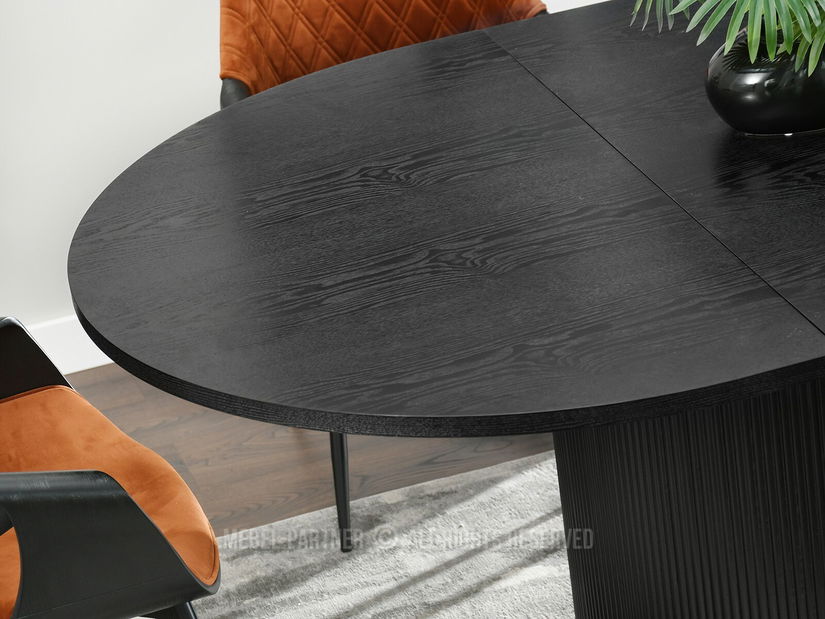 Jídelní stůl Paga (černé dřevo + černá)