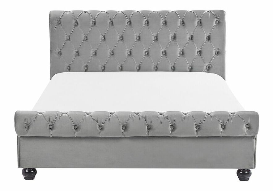 Manželská postel 140 cm ARCHON (s roštem) (šedá)