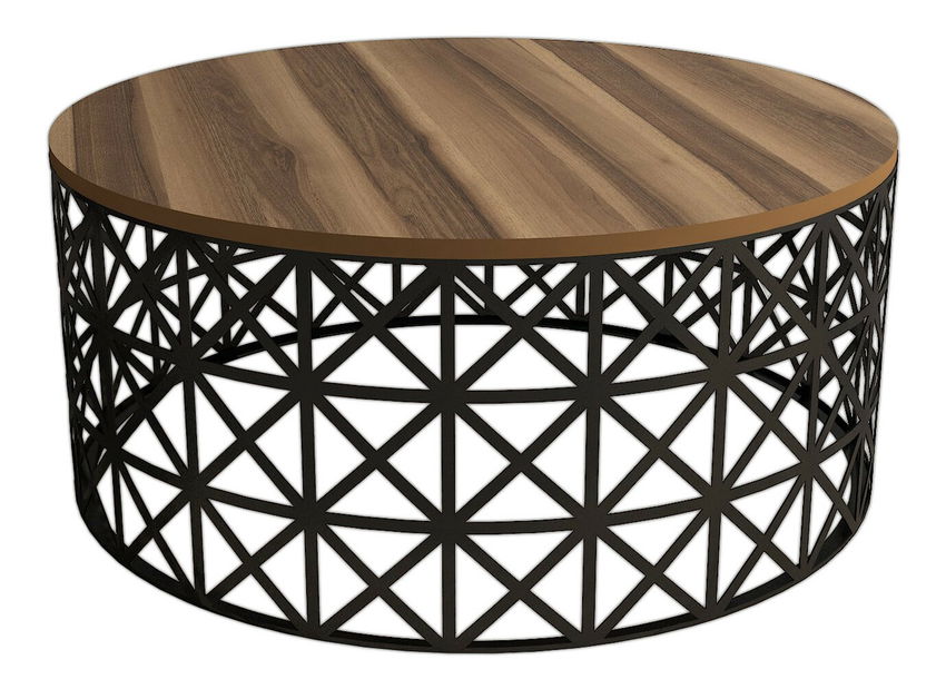 Konferenční stolek Silvia (Ořech + Černá)