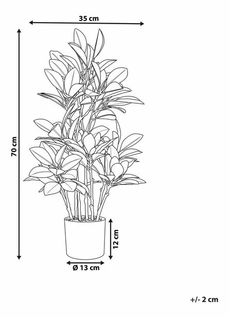 Umelá rastlina 70 cm Magri (zelená)