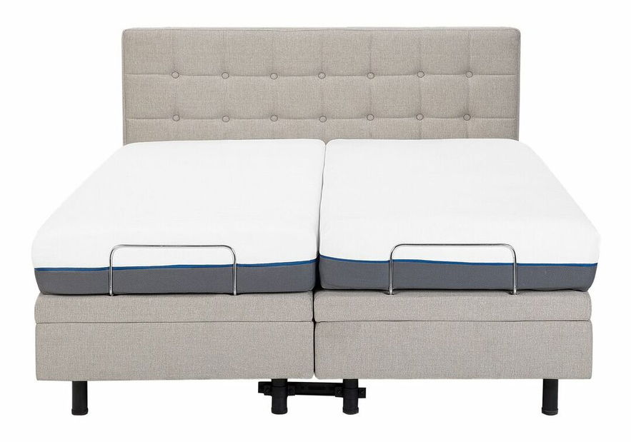 Manželská postel 180 cm DUCHE (béžová)