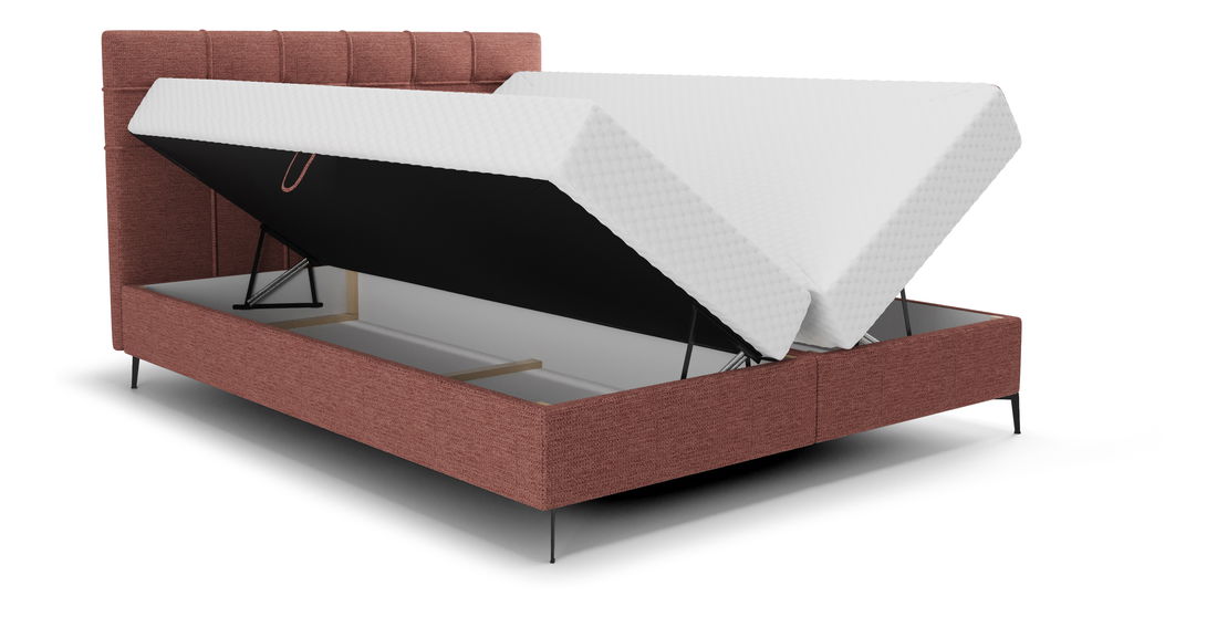 Jednolůžková postel 120 cm Infernus Bonell (terakota) (s roštem, s úl. prostorem)