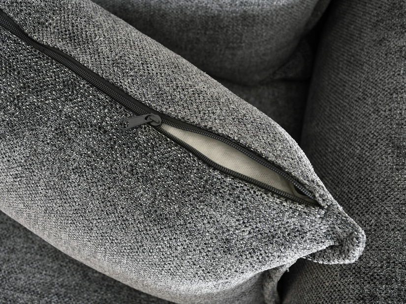 Pohovka dvousedačka Medio (šedá + černá)