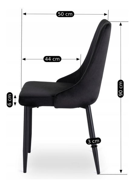 Jídelní židle Boquete (černá)