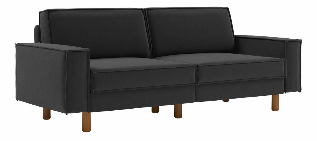 Pohovka třísedačka Spary E (petrolejová + ořech)