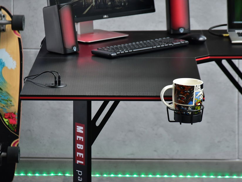 PC stolek Matts C (černá)