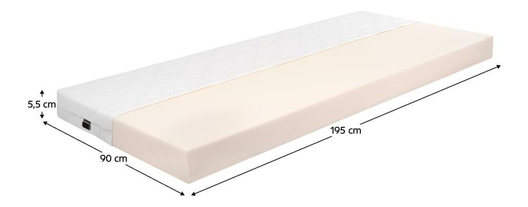 Pěnová matrace 195x90 cm Viento (T3)