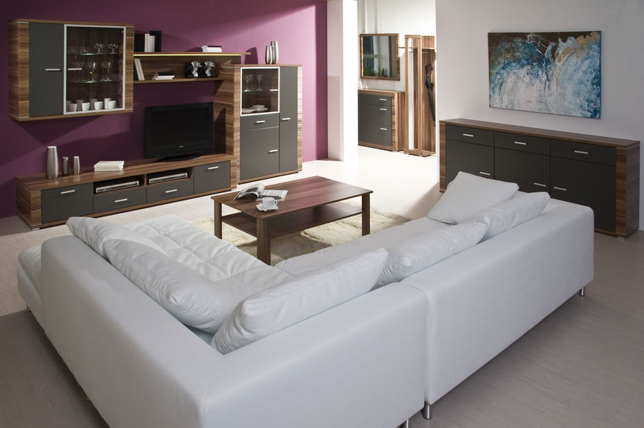 Obývací stěna Decodom Nice K 02 švestka + grafit