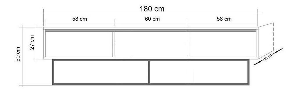 Souprava nábytku do obývacího pokoje Laxi 25 (ořech + černá)