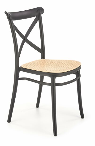 Zahradní židle Karma K512 (černá + béžová)