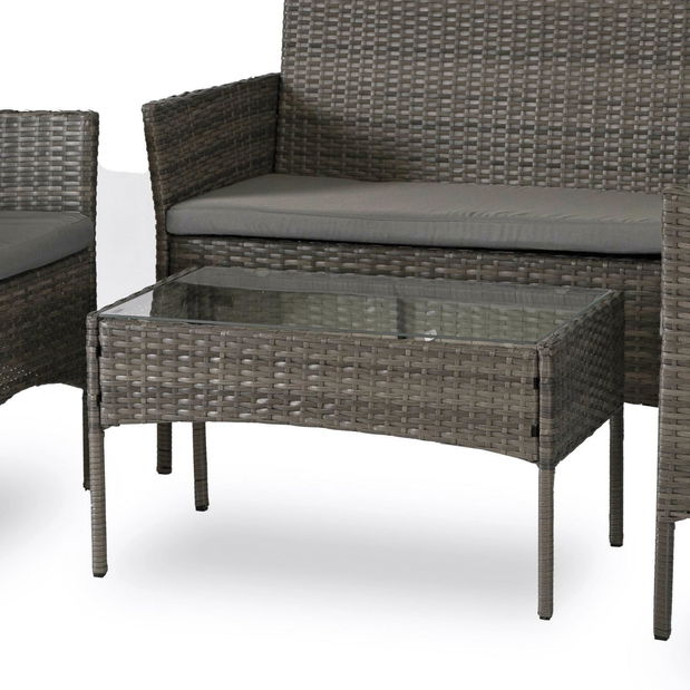 Zahradní set Manta (šedá) (pro 4 osoby)