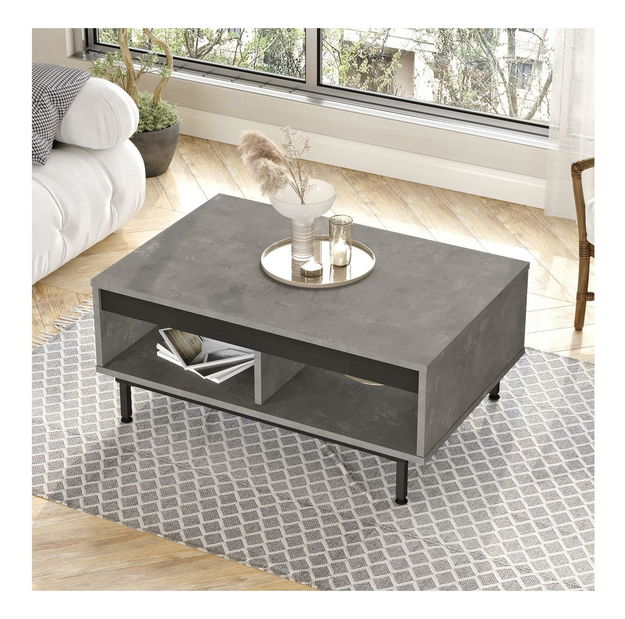 Sada nábytku do obývacího pokoje Levoretta 33 (šedá + černá)