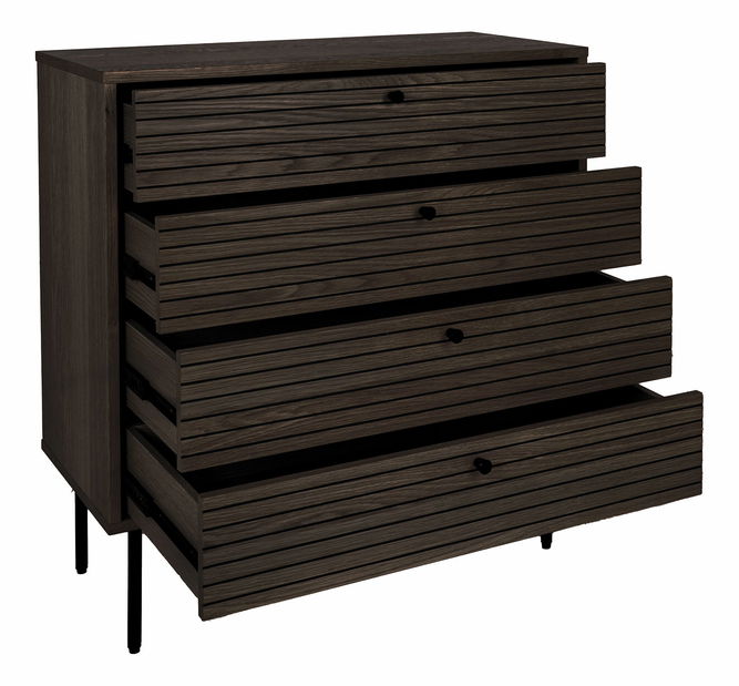 Komoda Ksitina 5 (tmavě hnědá)