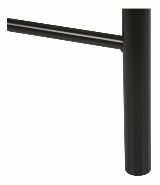 Manželská postel 180 cm ANTALIA (s roštem) (černá)