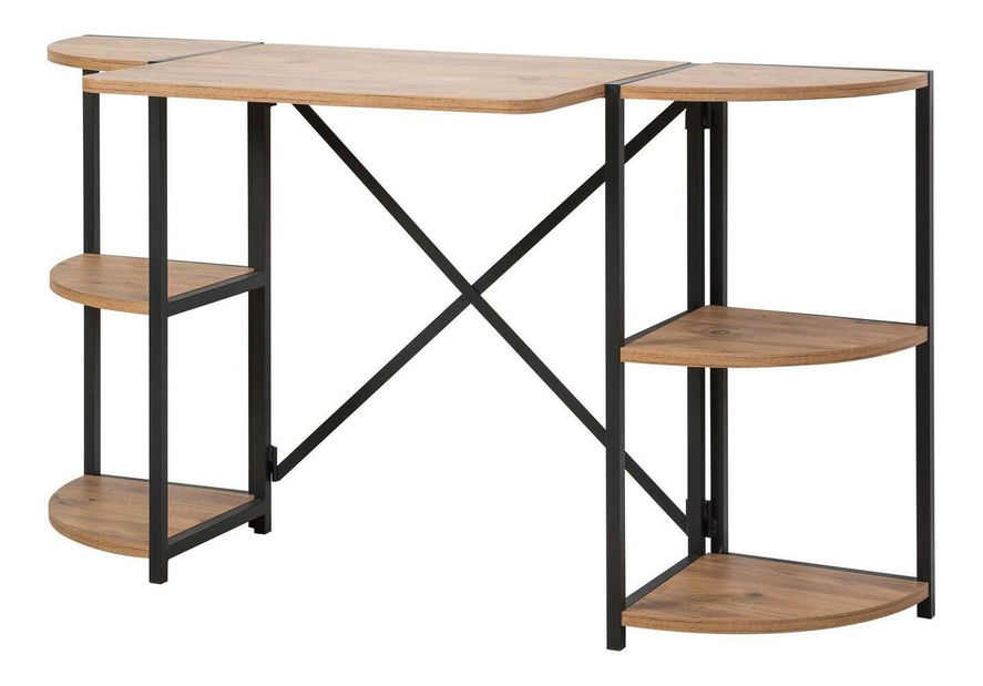 Psací stůl Punale 2 (borovice atlantická + černá)