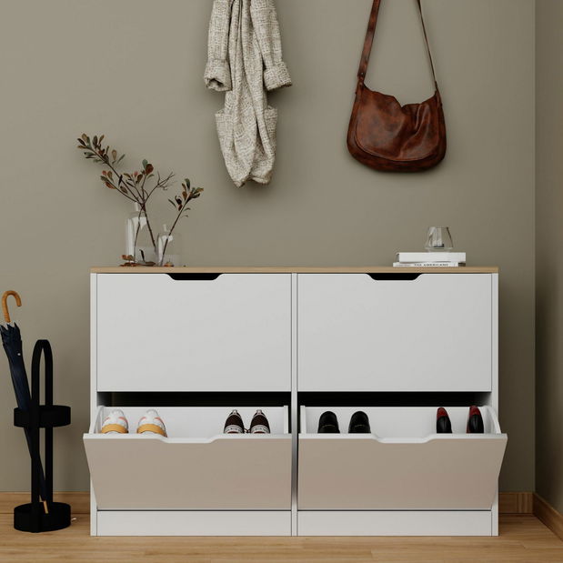 Botník (skříňka na boty) Aprilia (ořech světlý)