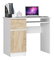 PC stolek Bhaskar (bílá + dub sonoma) (L)