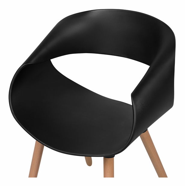 Set 2ks. jídelních židlí Charm (černá)