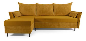 Rohová sedací souprava Goofy (L) (hořčicová)