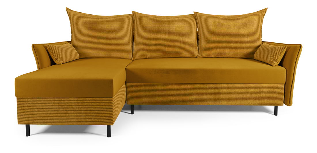 Rohová sedací souprava Goofy (L) (hořčicová)