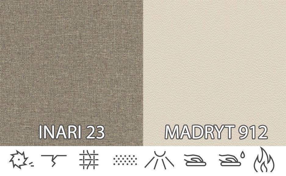 Rohová sedačka Elden (hnědá + béžová) (L)