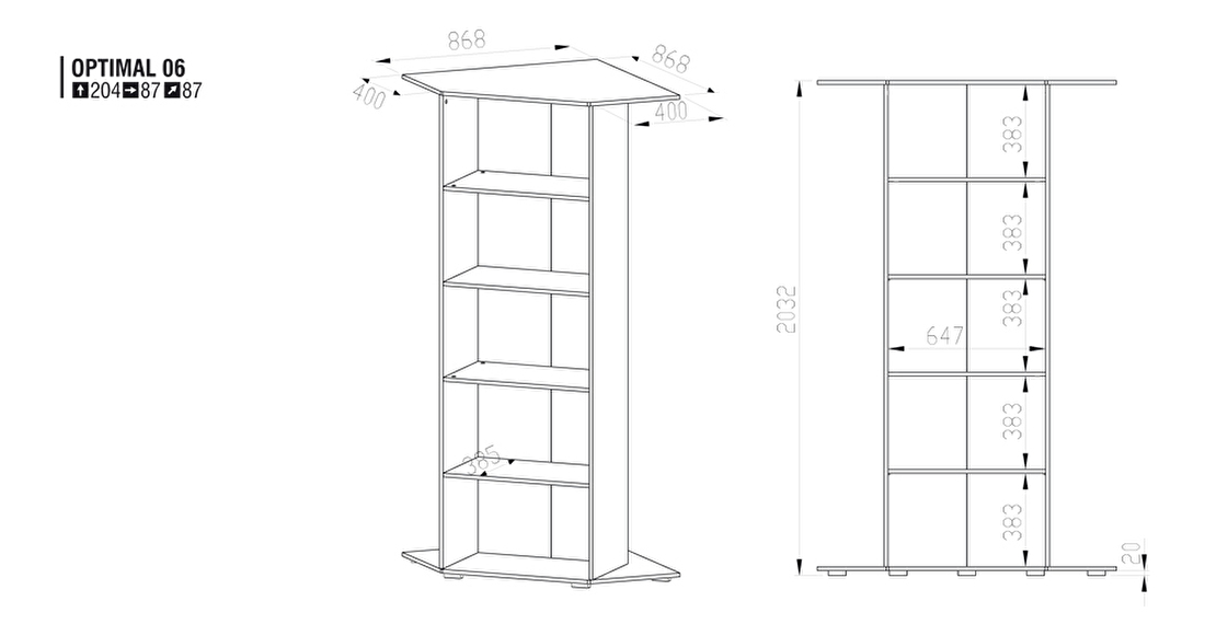 Regál Optimal 6