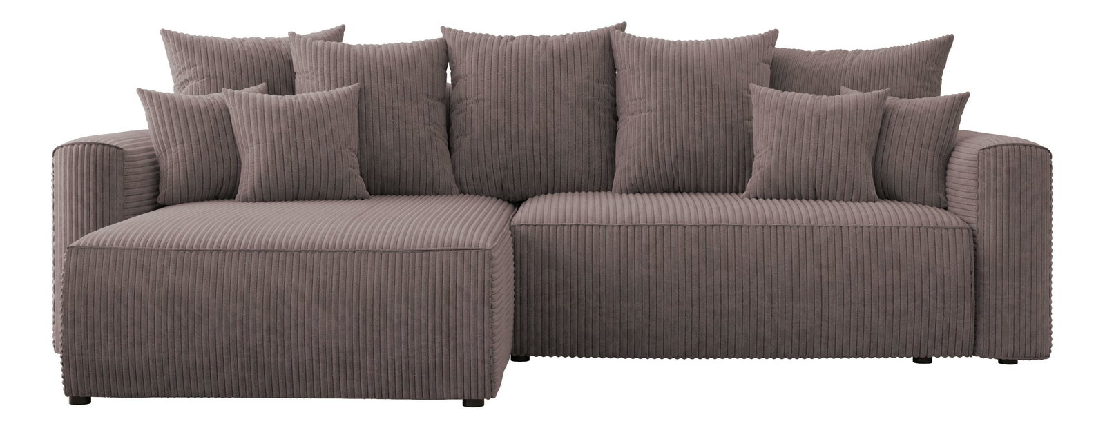 Rohová sedačka Baria (L) (tmavě hnědá)