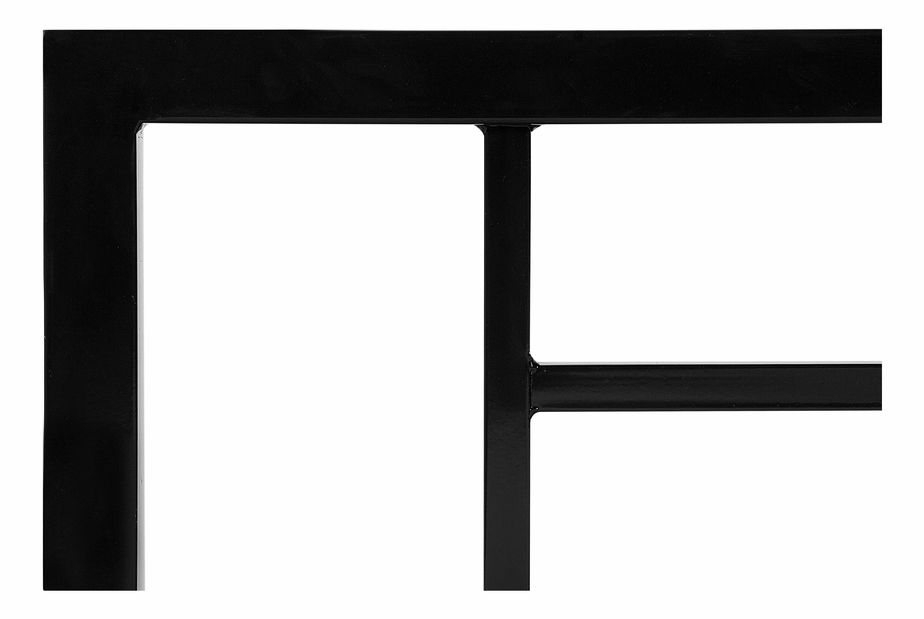 Manželská postel 160 cm CONNET (s roštem) (černá)