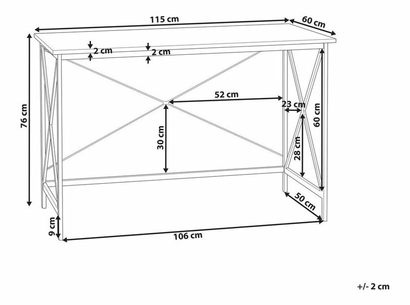 PC stolek Fatimah (tmavé dřevo)