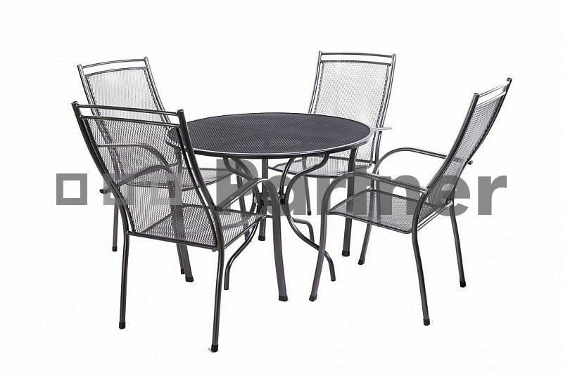 Zahradní nábytek Elton III. 90 cm 1+4 (Kov)