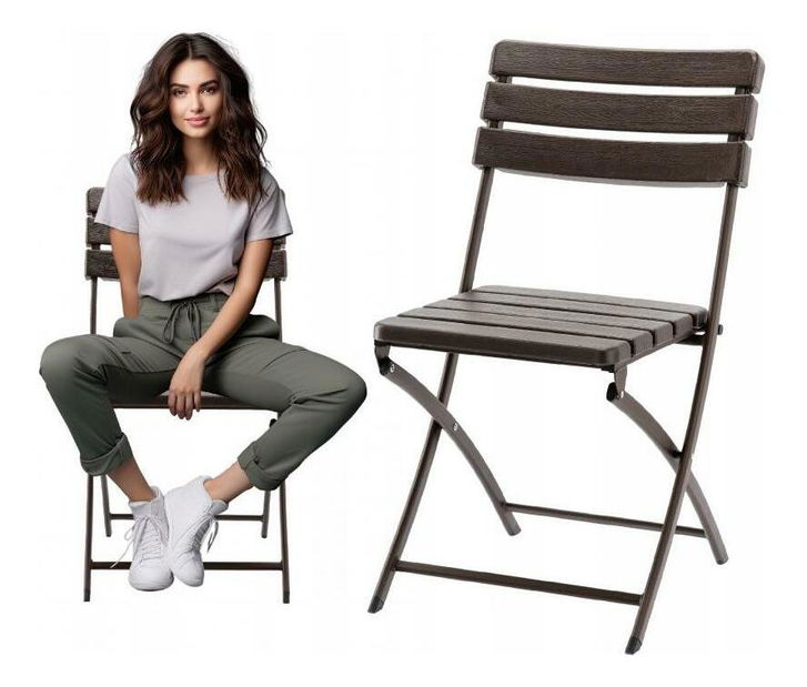 Kempová židle Travle (hnědá)