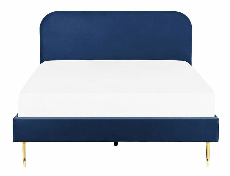 Manželská postel 160 cm Faris (modrá) (s roštem)