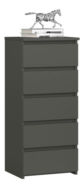 Komoda Cipriano III (grafit šedý)