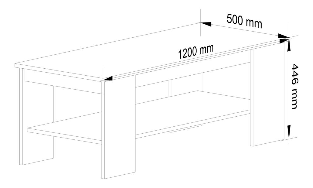 Konferenční stolek Palak II (bílá) *bazar