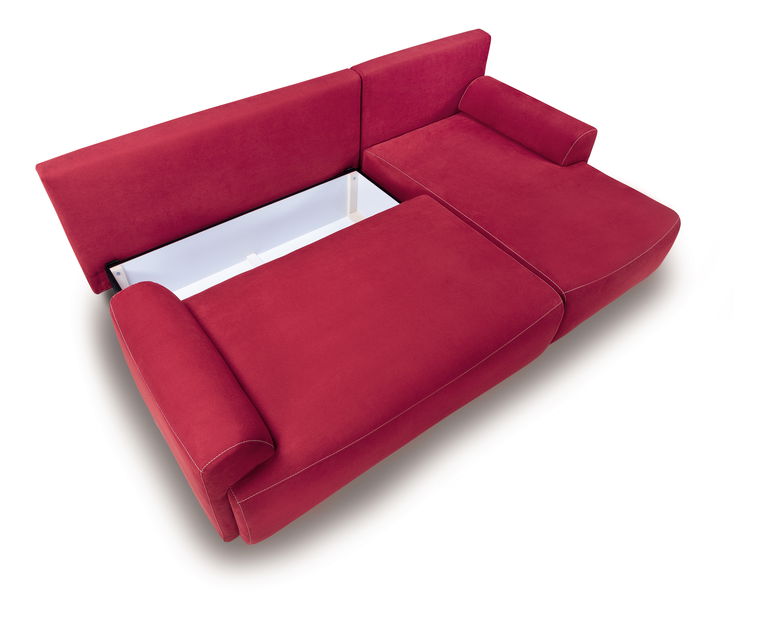 Rohová sedací souprava BRW City Lux 3DL URC (červená) (P)