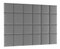 Set 24 čalouněných panelů Quadra 240x180 cm (šedá)