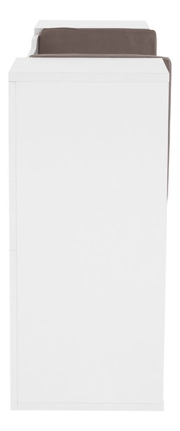 Skříňka Felicia (bílá + hnědá)