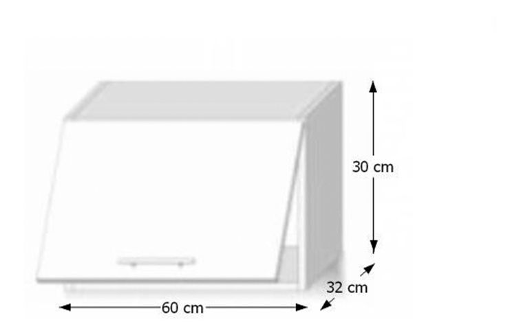 Horní kuchynská skrina G60 OK Lilouse
