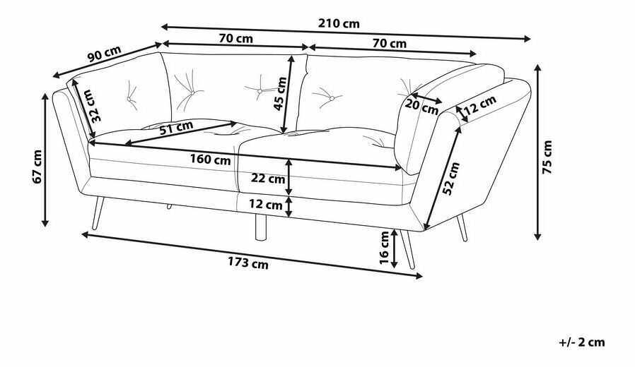 Pohovka LIVAN (červená)
