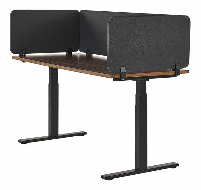 Přepážka na pracovní stůl 130x40 cm Whitley (tmavě šedá)