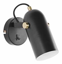 Nástěnná lampa TYRO (kov) (černá)