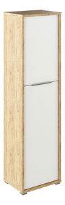 Policová skříň Rumia 08 (dub artisan + bílá)