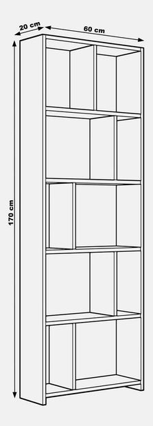  Regál Tumola (ořech)