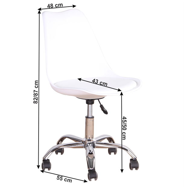 Kancelářská židle Darana (bílá)