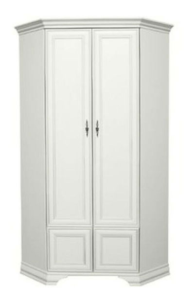 Rohová skříň Kuito SZFN2D (alpská bílá)