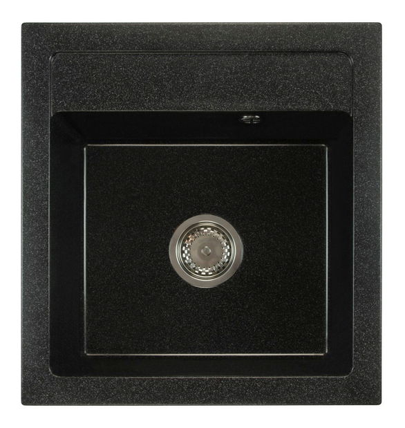 Kuchyňský dřez Borodus (černá + textura) (se 3 otvory pro baterii)