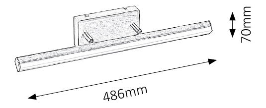 Koupelnové svítidlo Silas 5720 (bronzová)